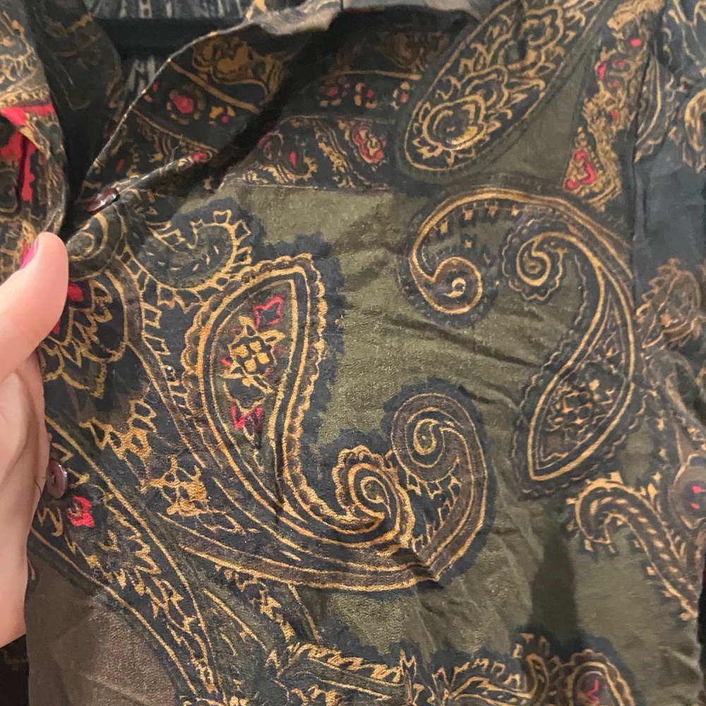 Pendleton Fall Multicolor Paisley Button Down Shi… - image 7